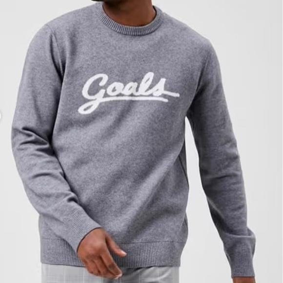 FOREVER 21 MEN “GOALS” Size XL Gray & White - Picture 1 of 8